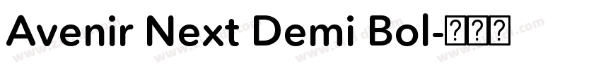 Avenir Next Demi Bol字体转换